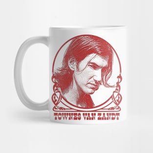 Townes Van Zandt // Retro Faded Style Design Mug